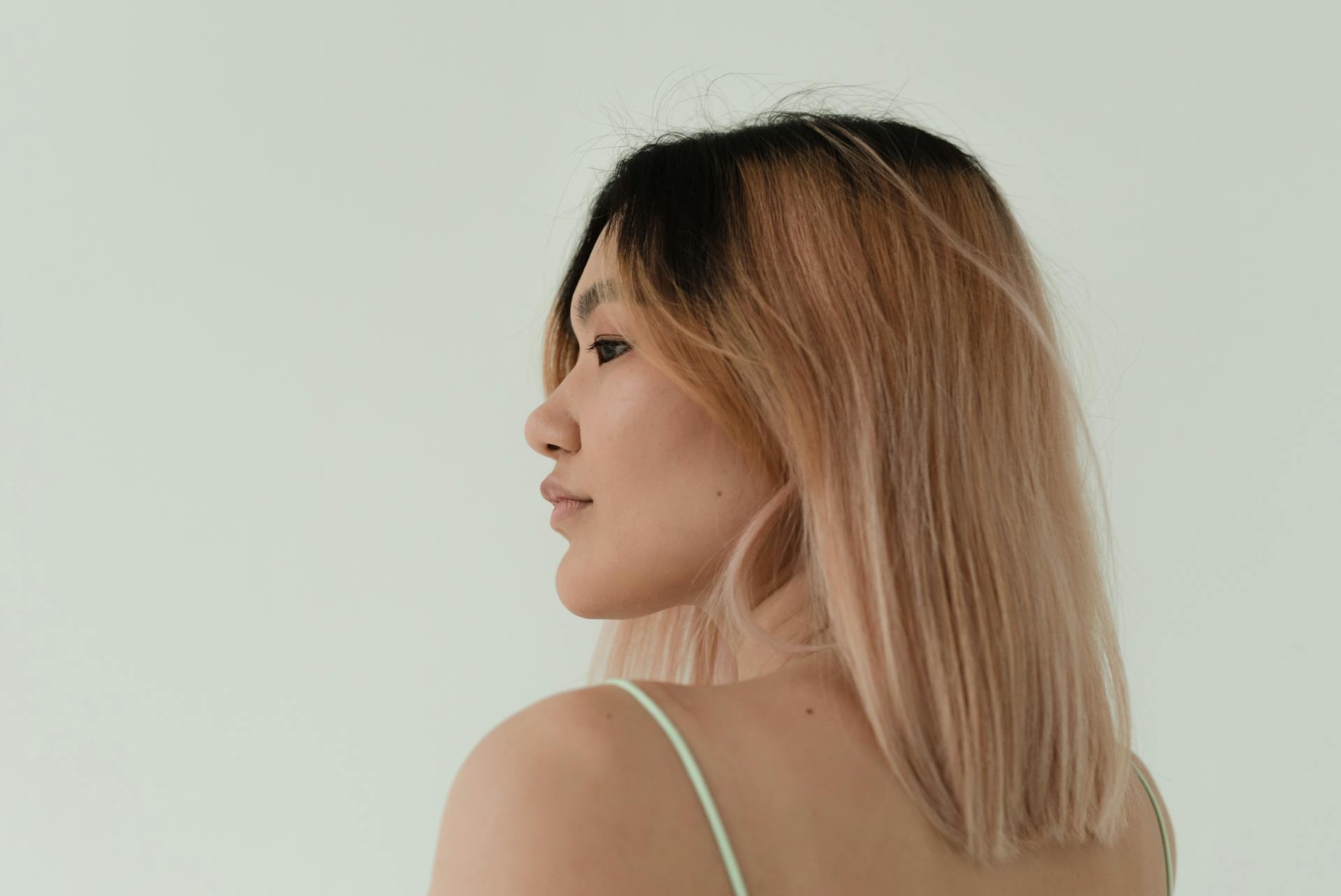 Soft balayage portrait under natural light